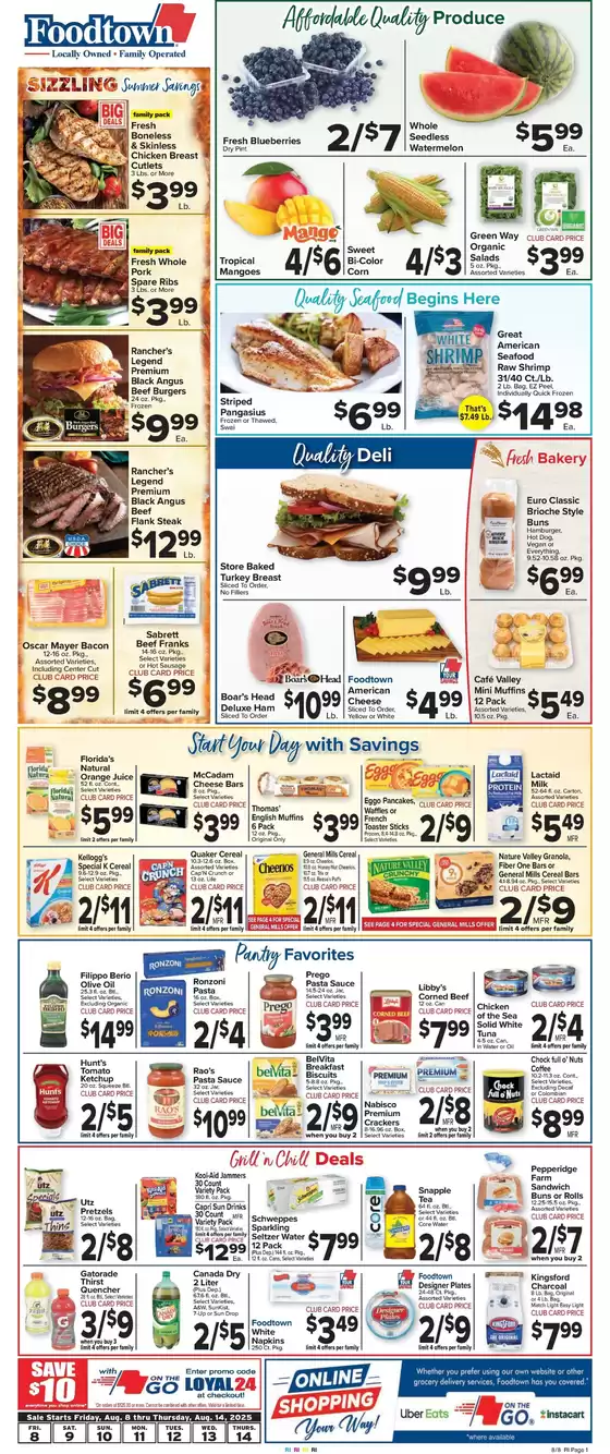 Foodtown supermarkets catalogue in Lawrenceburg KY | Discounts and promotions | 2025-08-08T00:00:00.000Z - 2025-08-14T00:00:00.000Z