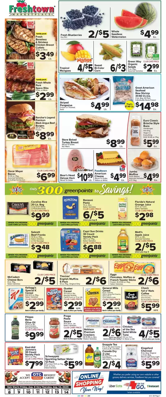 Foodtown supermarkets catalogue in Lawrenceburg KY | Top deals for all customers | 2025-08-08T00:00:00.000Z - 2025-08-14T00:00:00.000Z