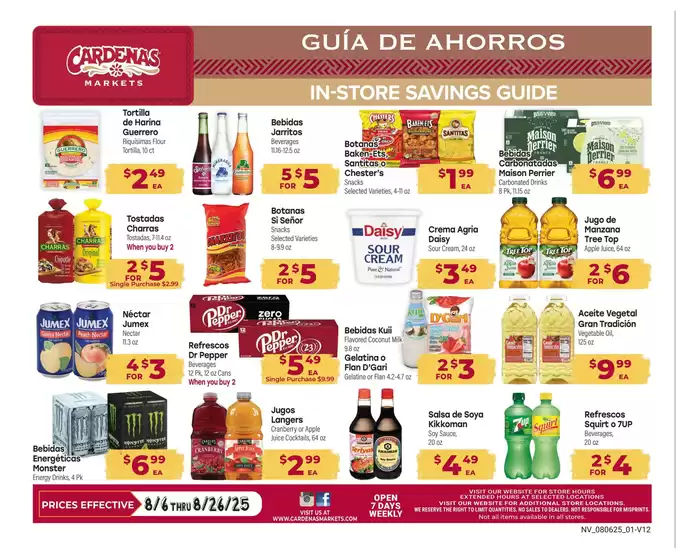 Current special promotions