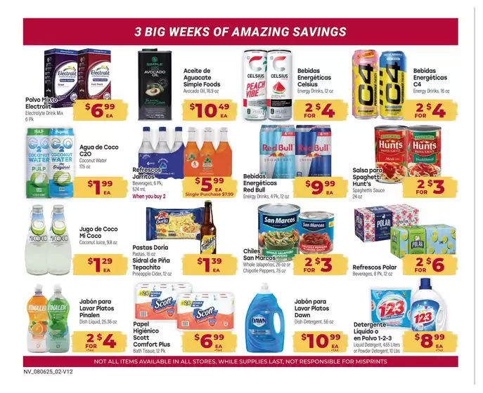Current special promotions