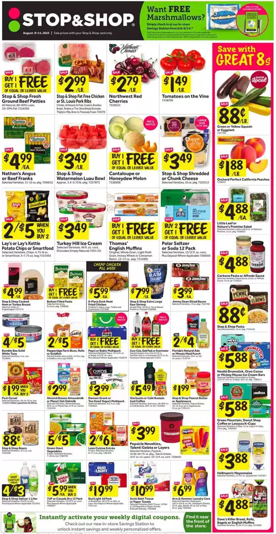 Stop&Shop catalogue in Newport RI | Exclusive bargains | 2025-08-08T00:00:00.000Z - 2025-08-14T00:00:00.000Z