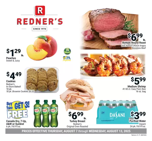Redner's Warehouse catalogue in Inola OK | On Sale August_07_S19 | 2025-08-07T00:00:00.000Z - 2025-08-13T00:00:00.000Z