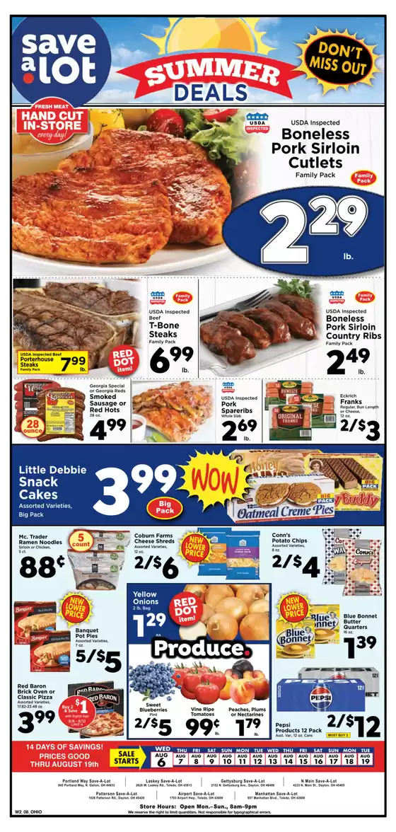Save a Lot catalogue in Superior CO | Current bargains and offers | 2025-08-06T00:00:00.000Z - 2025-08-19T00:00:00.000Z