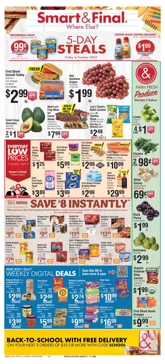 Smart & Final catalogue in Southport NC | Great offer for bargain hunters | 2025-08-08T00:00:00.000Z - 2025-08-12T00:00:00.000Z