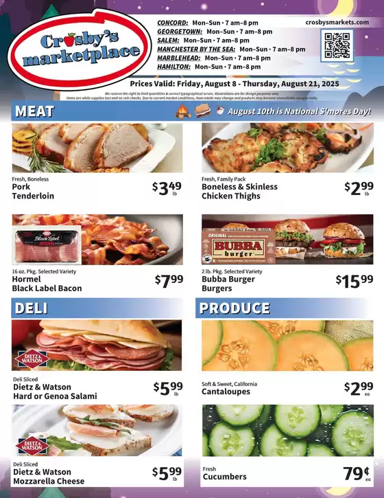 Crosby's Marketplace  catalogue in Walnutport PA | Catalog Crosby's Marketplace  | 2025-08-08T00:00:00.000Z - 2025-08-21T00:00:00.000Z