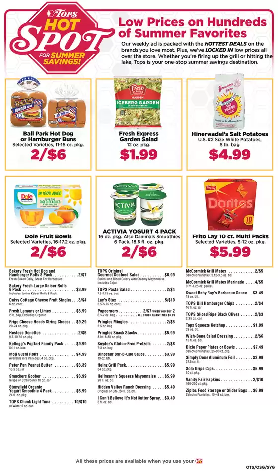 Tops catalogue in Green Valley AZ | Tops weekly ad | 2025-08-10T00:00:00.000Z - 2025-09-06T00:00:00.000Z