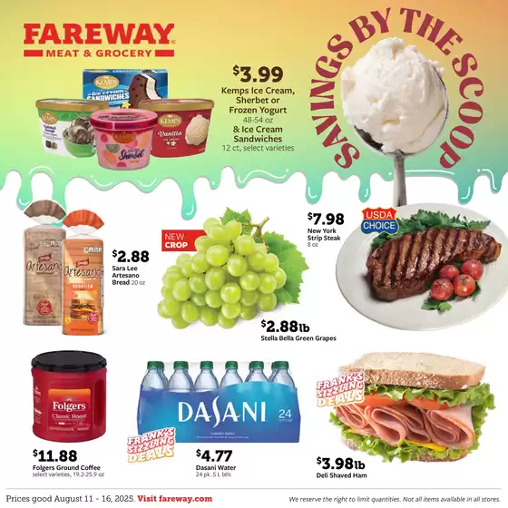 Fareway catalogue in Waterloo IA | Fareway weekly ad | 2025-08-11T00:00:00.000Z - 2025-08-16T00:00:00.000Z