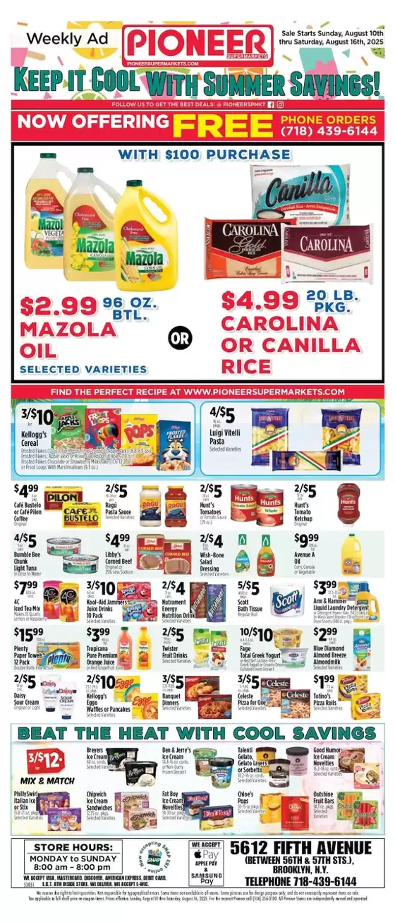 Pioneer Supermarkets catalogue in Dallas OR | New offers to discover | 2025-08-10T00:00:00.000Z - 2025-08-16T00:00:00.000Z