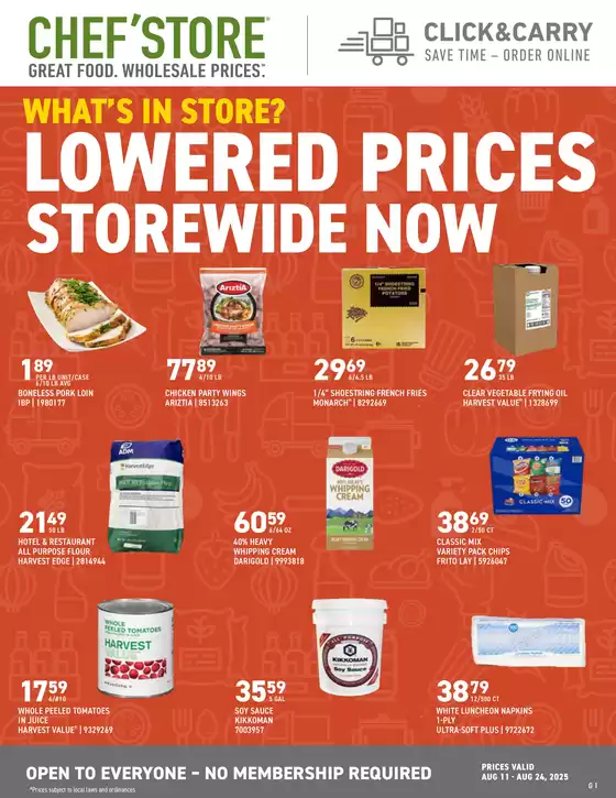 Chef'Store catalogue in Fortuna CA | Our best bargains | 2025-08-11T00:00:00.000Z - 2025-08-24T00:00:00.000Z