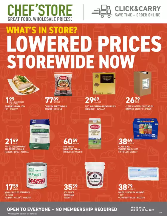 Chef'Store catalogue in Bangor ME | Special offers for you | 2025-08-11T00:00:00.000Z - 2025-08-24T00:00:00.000Z