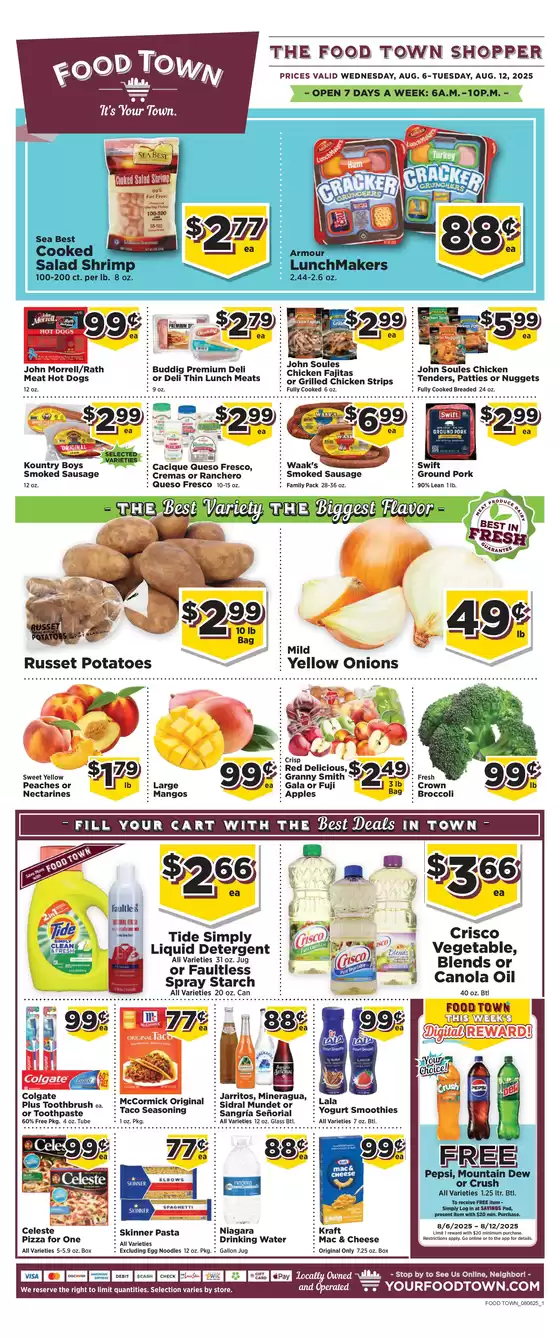 Food Town catalogue in Mountain View AR | Food Town Advo Two Page | 2025-08-12T00:00:00.000Z - 2025-12-31T00:00:00.000Z