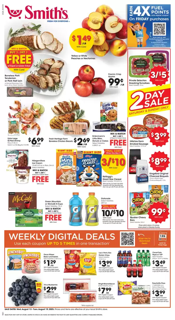 Smith's catalogue in Tallahassee FL | Exclusive deals and bargains | 2025-08-13T00:00:00.000Z - 2025-08-19T00:00:00.000Z