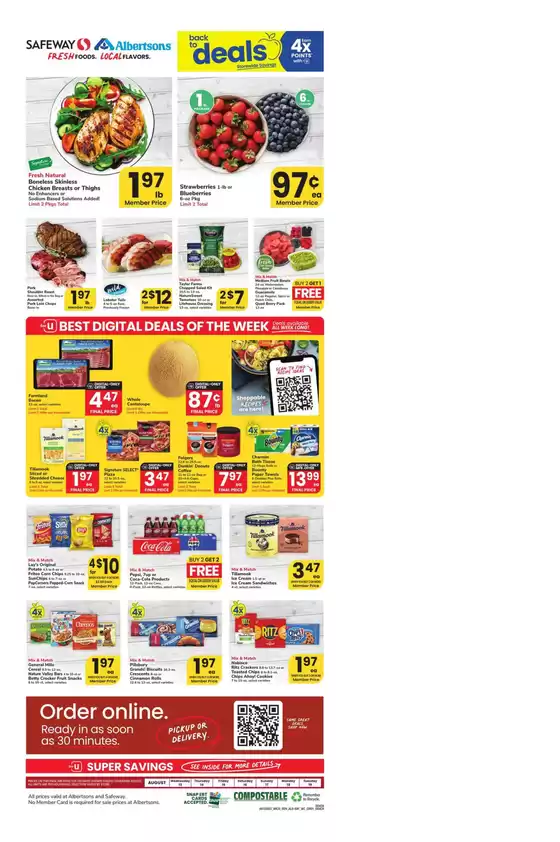 Albertsons catalogue in Sangerville ME | Discounts and promotions | 2025-08-13T00:00:00.000Z - 2025-08-19T00:00:00.000Z