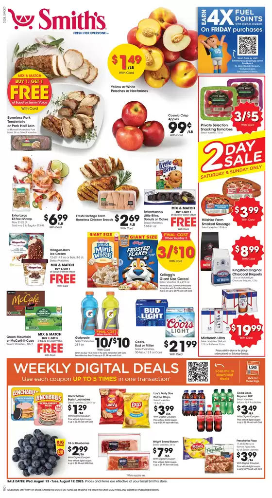 Smith's catalogue in Tallahassee FL | Wide range of offers | 2025-08-13T00:00:00.000Z - 2025-08-19T00:00:00.000Z