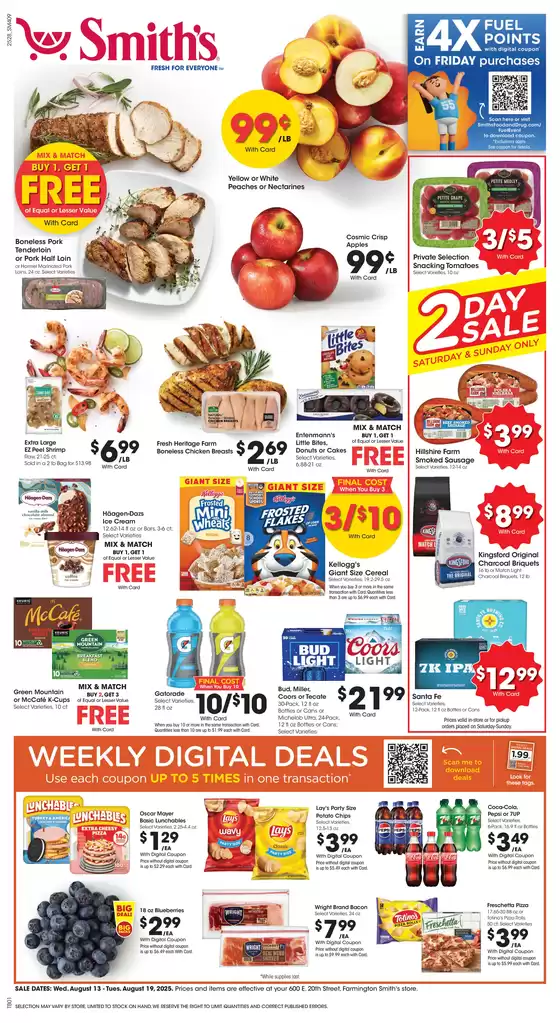 Smith's catalogue in Tallahassee FL | Discounts and promotions | 2025-08-13T00:00:00.000Z - 2025-08-19T00:00:00.000Z