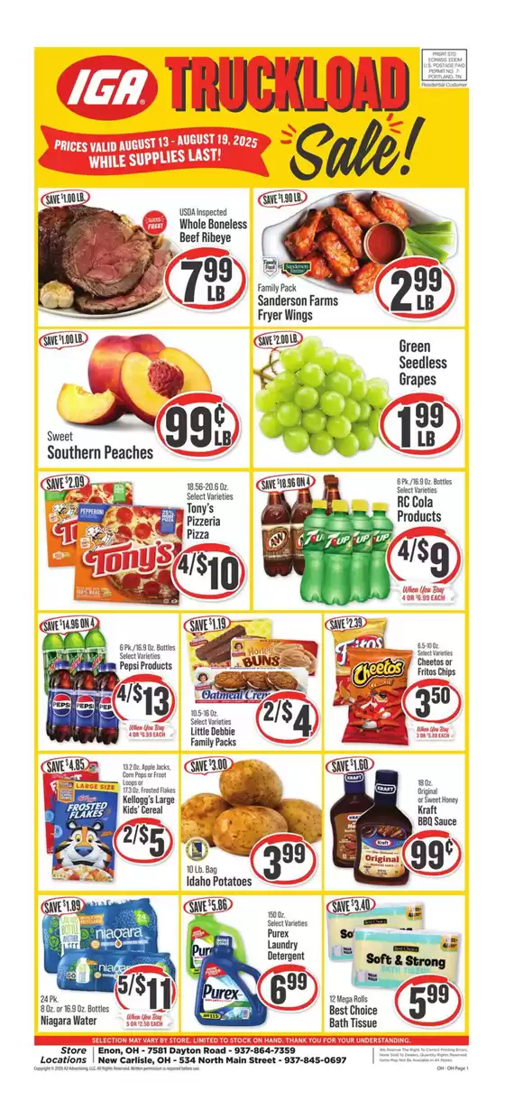 IGA catalogue in Eutawville SC | Top offers for all bargain hunters | 2025-08-13T00:00:00.000Z - 2025-08-19T00:00:00.000Z