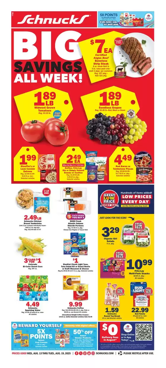 Schnucks catalogue in Collinsville IL | Current special promotions | 2025-08-13T00:00:00.000Z - 2025-08-19T00:00:00.000Z