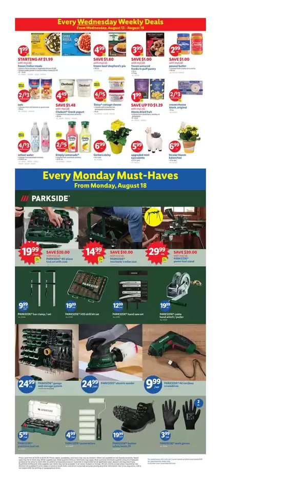Attractive special offers for everyone