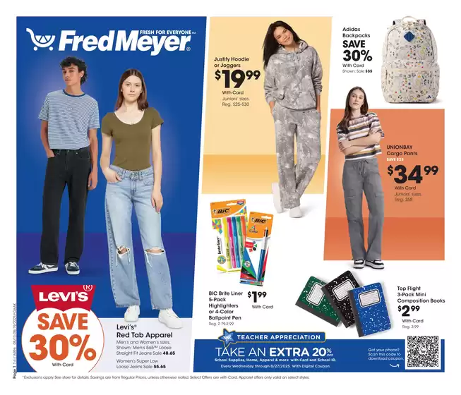 Fred Meyer catalogue in Rio Grande NJ | Current bargains and offers | 2025-08-13T00:00:00.000Z - 2025-08-19T00:00:00.000Z