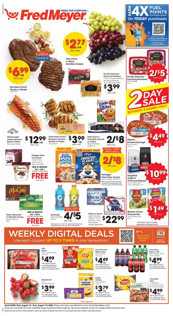 Fred Meyer catalogue in Rio Grande NJ | Current special promotions | 2025-08-13T00:00:00.000Z - 2025-08-19T00:00:00.000Z