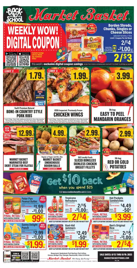 Market Basket catalogue in Easton MD | Discover attractive offers | 2025-08-13T00:00:00.000Z - 2025-08-19T00:00:00.000Z
