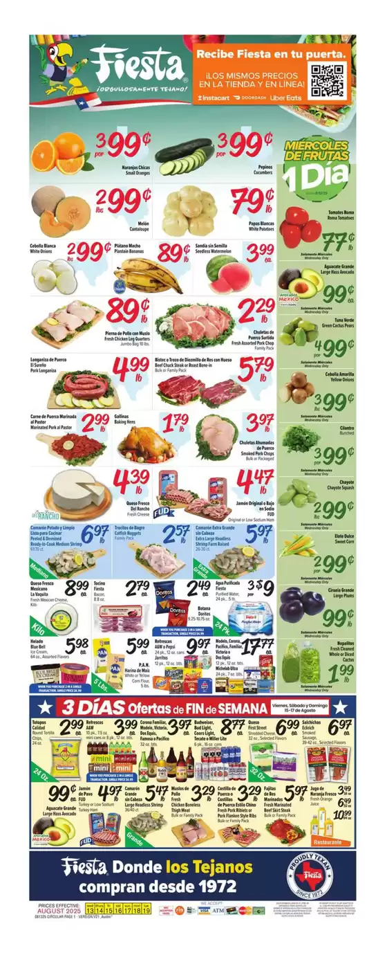 Fiesta Mart catalogue in Streator IL | Attractive special offers for everyone | 2025-08-13T00:00:00.000Z - 2025-08-19T00:00:00.000Z