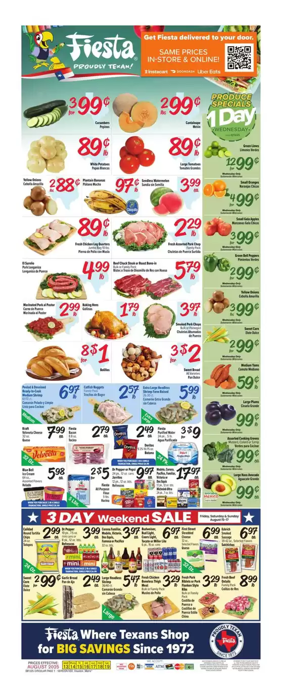 Fiesta Mart catalogue in Elmira NY | Our best offers for you | 2025-08-13T00:00:00.000Z - 2025-08-19T00:00:00.000Z