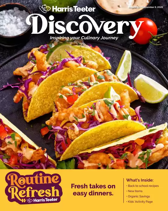 Harris Teeter catalogue in Pinehurst NC | Monthly Ad | 2025-08-13T00:00:00.000Z - 2025-09-09T00:00:00.000Z