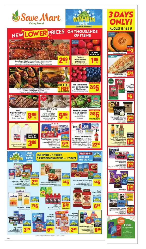 Save Mart catalogue in Marysville CA | Weekly | 2025-08-13T00:00:00.000Z - 2025-08-19T00:00:00.000Z