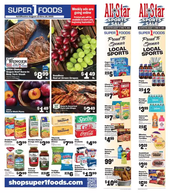 Rosauers catalogue in Apple Springs TX | Great discounts on selected products | 2025-08-13T00:00:00.000Z - 2025-08-19T00:00:00.000Z