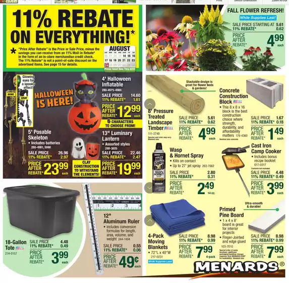 Menards catalogue in New Castle IN | Menards Weekly Ad August 13 – August 24, 2025 | 2025-08-10T00:00:00.000Z - 2025-08-24T00:00:00.000Z