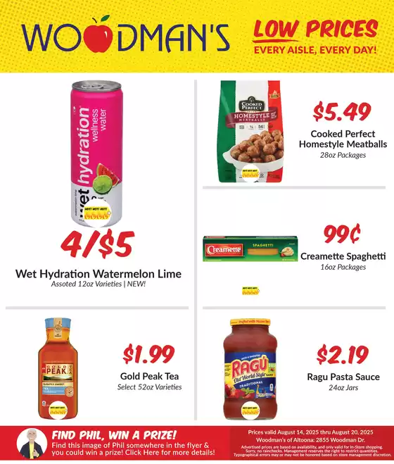 Woodman's catalogue in Colfax WI | Woodman's weekly ad | 2025-08-14T00:00:00.000Z - 2025-08-20T00:00:00.000Z