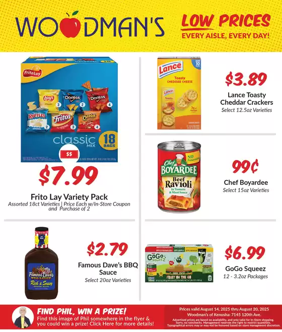 Woodman's catalogue in Colfax WI | Wide range of offers | 2025-08-14T00:00:00.000Z - 2025-08-20T00:00:00.000Z