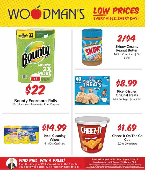 Woodman's catalogue in Colfax WI | Great offer for all customers | 2025-08-14T00:00:00.000Z - 2025-08-20T00:00:00.000Z