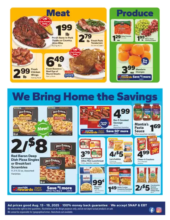 Current special promotions