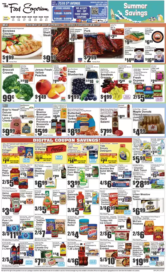 The Food Emporium catalogue in Port Allegany PA | Current bargains and offers | 2025-08-15T00:00:00.000Z - 2025-08-21T00:00:00.000Z