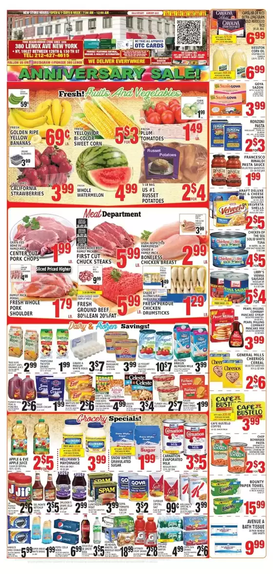 Pioneer Supermarkets catalogue in Fort Atkinson WI | Current deals and offers | 2025-08-15T00:00:00.000Z - 2025-08-21T00:00:00.000Z