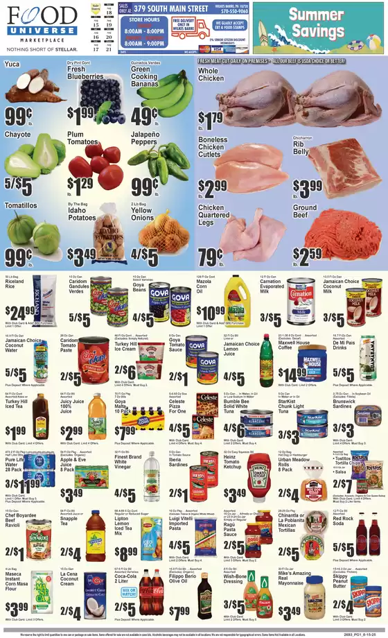 Food Universe catalogue in Ellicott City MD | Current special promotions | 2025-08-15T00:00:00.000Z - 2025-08-21T00:00:00.000Z