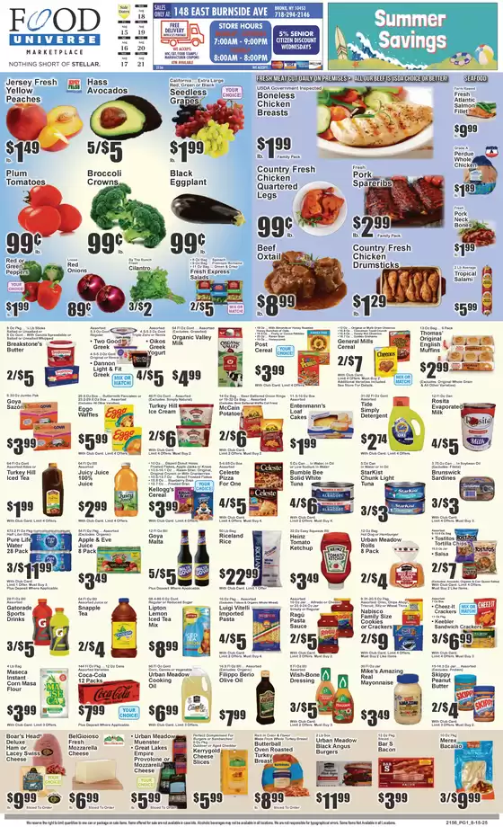Food Universe catalogue in Ellicott City MD | Top deals for all customers | 2025-08-15T00:00:00.000Z - 2025-08-21T00:00:00.000Z