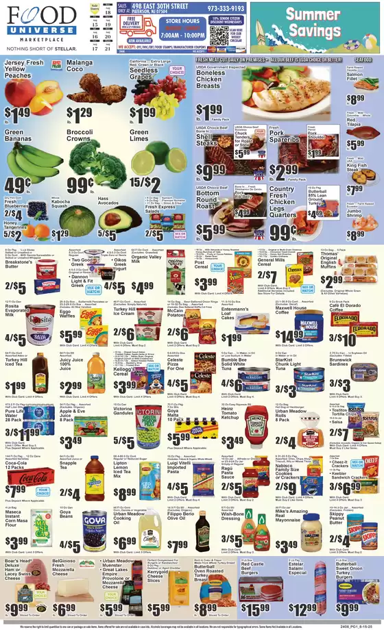 Food Universe catalogue in Ellicott City MD | Exclusive bargains | 2025-08-15T00:00:00.000Z - 2025-08-21T00:00:00.000Z
