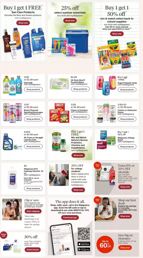 Current deals and offers