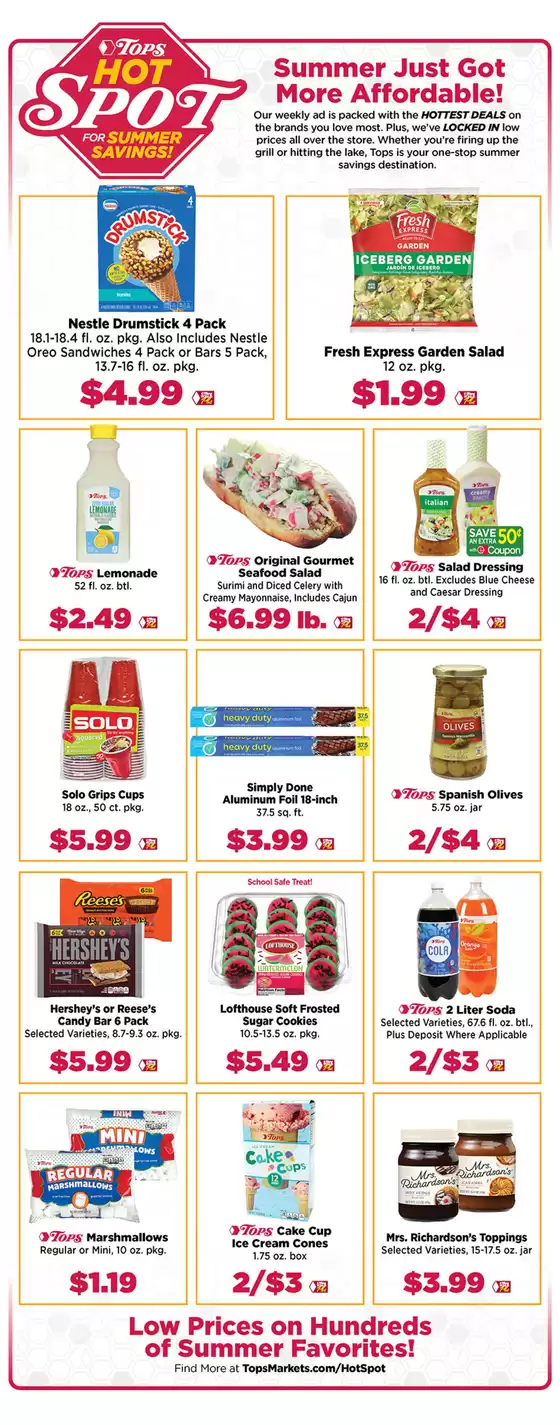 Tops catalogue in Del Rey Oaks CA | Lower Prices on Summer Favorites | 2025-08-17T00:00:00.000Z - 2025-08-23T00:00:00.000Z