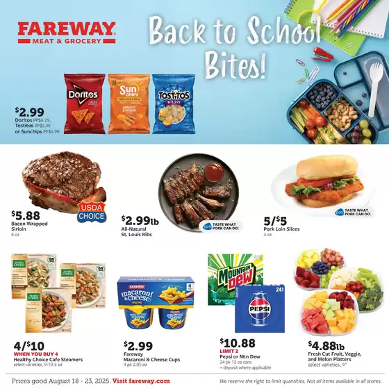 Fareway catalogue in Princeton WV | Discover attractive offers | 2025-08-18T00:00:00.000Z - 2025-08-23T00:00:00.000Z