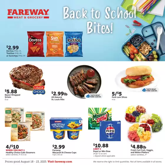 Fareway catalogue in Princeton WV | Attractive special offers for everyone | 2025-08-18T00:00:00.000Z - 2025-08-23T00:00:00.000Z