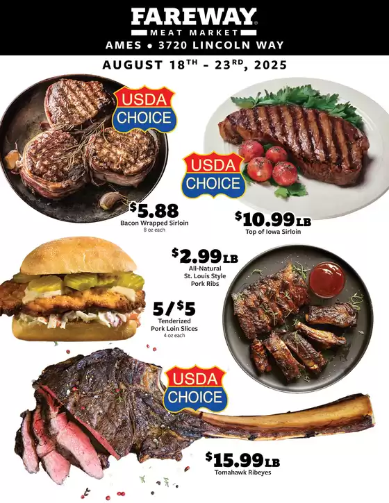 Fareway catalogue in Princeton WV | Great offer for all customers | 2025-08-18T00:00:00.000Z - 2025-08-23T00:00:00.000Z