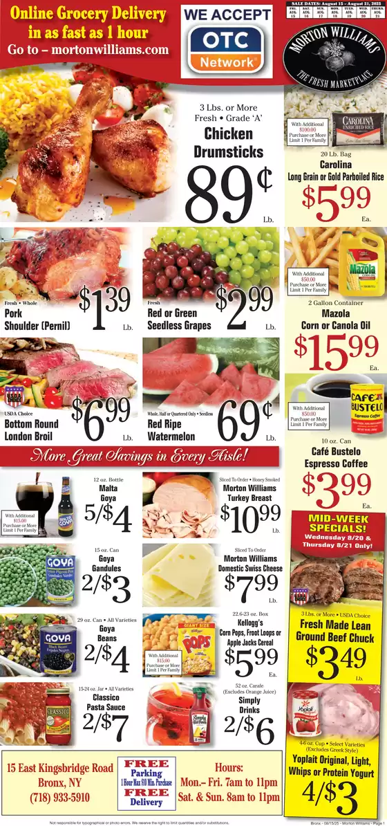 Morton Williams catalogue in Humble TX | Great offer for bargain hunters | 2025-08-15T00:00:00.000Z - 2025-08-21T00:00:00.000Z