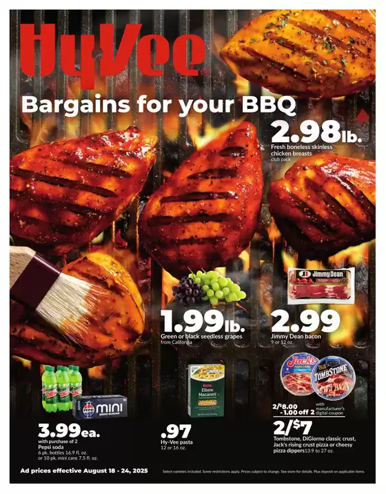 Hy-Vee catalogue in Leander TX | Top deals for all customers | 2025-08-18T00:00:00.000Z - 2025-08-24T00:00:00.000Z