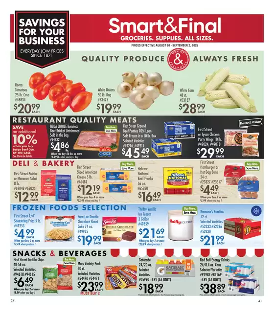 Smart & Final catalogue in Mountain View CA | Business & Club Savings (08/20/2025 - 09/02/2025) | 2025-08-19T00:00:00.000Z - 2025-09-02T00:00:00.000Z