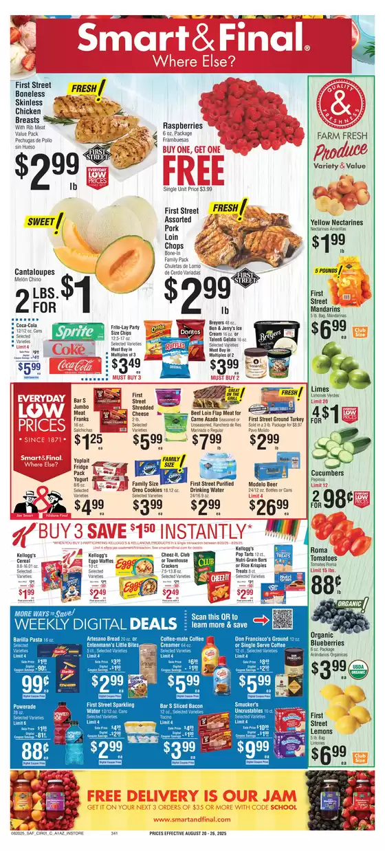 Smart & Final catalogue in Mountain View CA | Attractive special offers for everyone | 2025-08-19T00:00:00.000Z - 2025-08-21T00:00:00.000Z