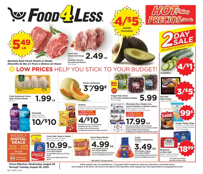 Food 4 Less catalogue in West Lebanon NH | Top offers for smart savers | 2025-08-20T00:00:00.000Z - 2025-08-26T00:00:00.000Z